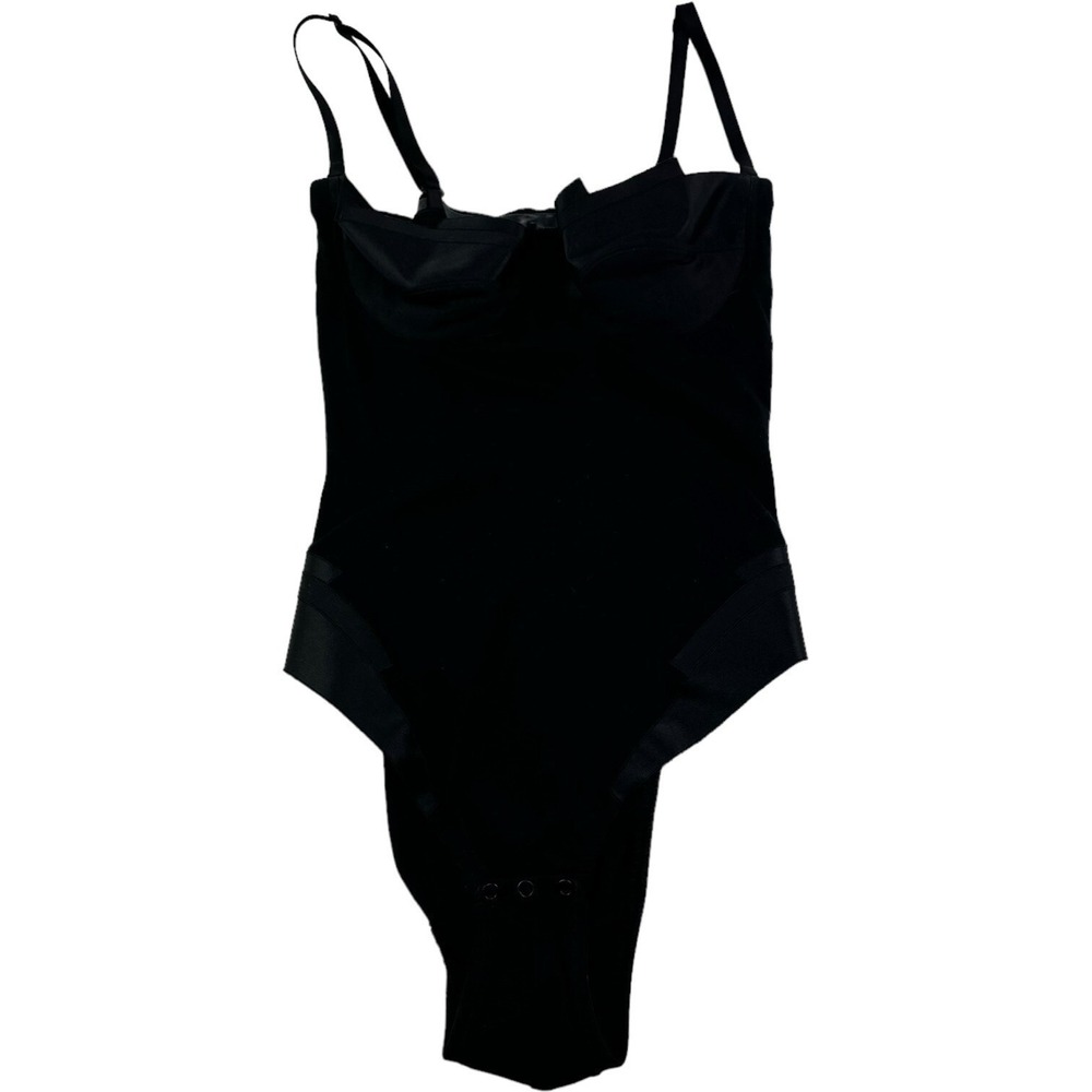 La Perla‎ Black Cotton Blend Lingerie Bodysuit Made in Italy Womens Size 3